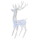 Cumpara ieftin Ren de Craciun, 250 LED-uri, multicolor, 180 cm, acril, XXL