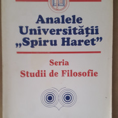 Analele Universității "Spiru Haret" -seria Studii de Filosofie -an I, nr 1, 1999
