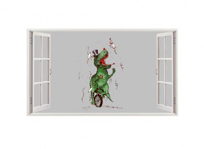Sticker decorativ cu Dinozauri, 85 cm, 4231ST foto