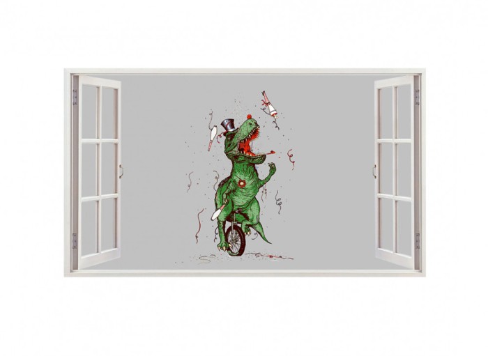 Sticker decorativ cu Dinozauri, 85 cm, 4231ST