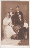 Bnk foto Portret de nuntasi - Foto La Arta Ploesti, Romania 1900 - 1950, Sepia, Portrete