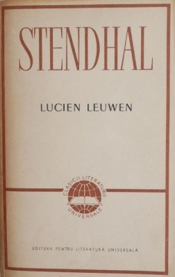 Lucien Leuwen - Stendhal (coperta putin uzata) foto