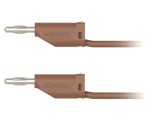 Cablu de măsurare 16A 70VDC cu soclu axial 4mm - maro