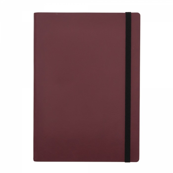 Agenda notes A5 Velvet cu elastic burgundy