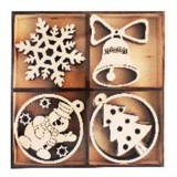 Cumpara ieftin Set decoratiuni glob gravat, 24 piese - Model 4 | Sav Com