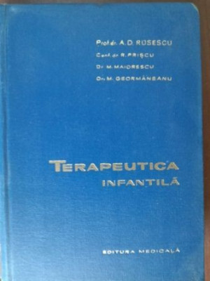 Terapeutica infantila- A. D. Rusescu, M. Maiorescu foto