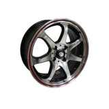 Set 4 Jante ART 16x7 4x108 ET35 Negru polish compatibile Ford, Volvo, Peugeot, Citroen Cod: K356BP R-L
