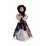 Cumpara ieftin Figurina Halloween Vrajitoare Befana cu recipient pentru dulciuri I II &Oslash;12cmx35H