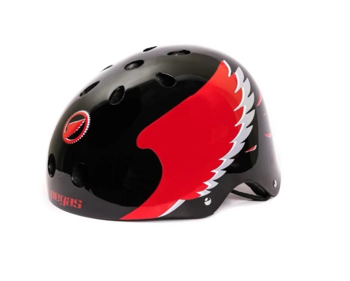 Casca Pegas Robita, L (57-59), Negru/Rosu