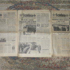 ziarul Scinteia 3 numere din 1972,1973 ziar,ziare comuniste