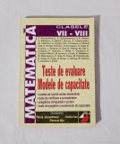 Matematica cls. VII-VIII. Teste de evaluare, P. Alexandrescu, 2000