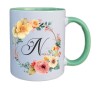 Cana maner verde personalizata cu initiala N, INOVATIX&reg;. 330ml, Oem
