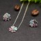 Set cercei si pandantiv argint 925 Trifoi Norocos Set368C