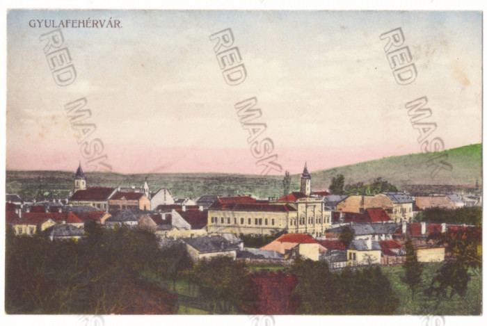 2749 - ALBA-IULIA, Panorama, Romania - old postcard - unused