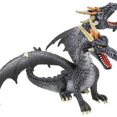 Figurina - Dragon Negru cu 2 capete | Bullyland