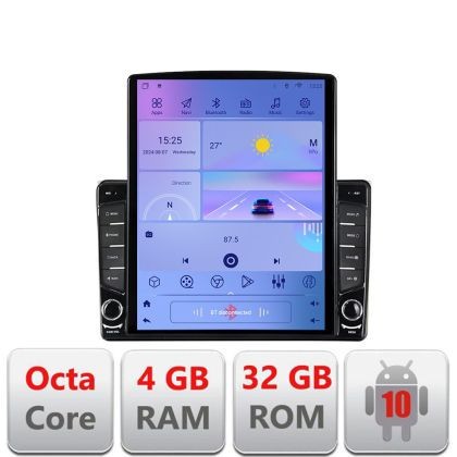 Navigatie Audi A4 B6 G-050 ecran tip TESLA 9.7&quot; cu Android Radio Bluetooth Internet GPS WIFI 4+32GB DSP 4G Octa Core v1 CarStore Technology