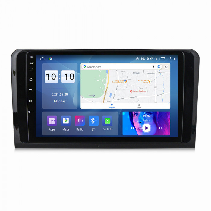 Navigatie Dedicata Mercedes Benz ML W164 GL X164 (2005 - 2012), Android, 9Inch, 2Gb Ram, 32Gb Stocare, Bluetooth, WiFi, Waze