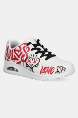 Skechers sneakers UNO femei, culoarea alb, 177082