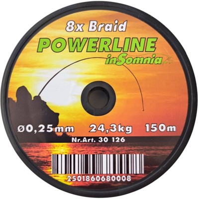 Fir Textil INSOMNIA Powerline, Chartreuse, 0.25mm, 24.3kg, 150m foto