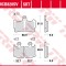 Set placute frana fata TRW MCB828SV - Honda VFR 1200 F ABS (10-16) - VFR 1200 FD DCT ABS (10-16)
