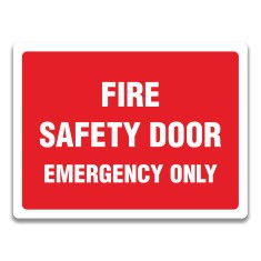 FIRE SAFETY DOOR EMERGENCY ONLY foto