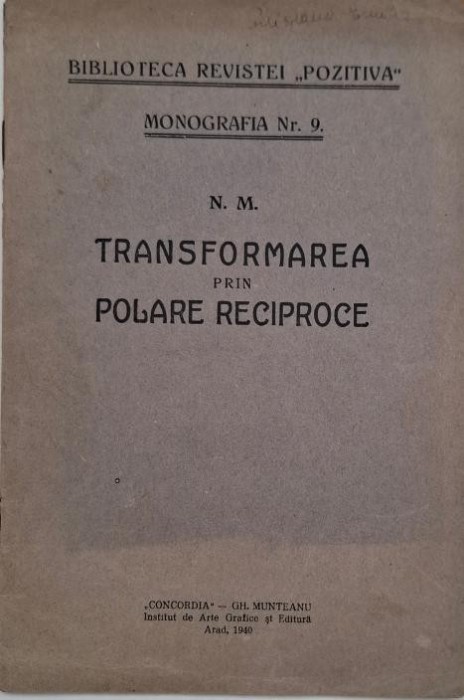 Transformarea prin polare reciproce