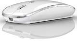 Cumpara ieftin Mouse Nou ABL-M3, 1600dpi, 4 Butoane, Alb, Wireless, USB-A + USB-C Reciever NewTechnology Media