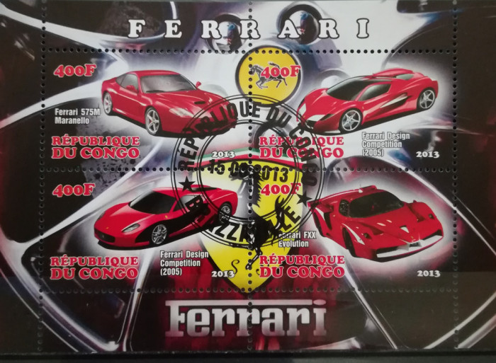 BC628, Congo 2013, bloc masini-Ferrari