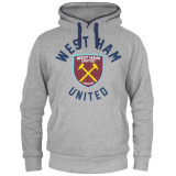 West Ham United hanorac de bărbați cu glugă graphic grey - M