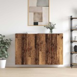 vidaXL Dulap montat pe perete 2 pcs Lemn vechi 69,5 x 34 x 90 cm 3394572