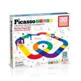 Picasso Tiles Set Magnetic 30 Buc Pista De Curse Cuburi Constructii PICPTR3030