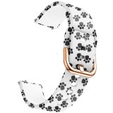 Cumpara ieftin Curea silicon, compatibila Huawei Watch GT 2 42mm, telescoape QR, Little Paw