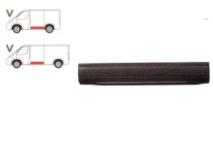 Segment reparatie panou lateral Vw Transporter (T4)/Caravelle/Multivan 07.1990-03.2003 , partea Stanga, Inferior, Metal,Lungimea 1395 Mm,Inaltimea 22