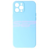 Husa Silicon Light Blue pentru Apple iPhone 12 Pro Max - Calitate Superioara, Tip Original
