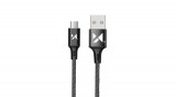 Wozinsky USB - cablu microUSB, 2,4A, 1m, negru (WUC-M1B)