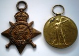 5.233 MAREA BRITANIE ANGLIA WWI LOT 2 MEDALII J.W. CORNFORD STAR &amp; VICTORY MEDAL, Europa