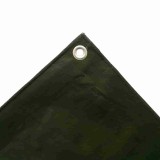 Prelată Impermeabilă 10x16m, 210g/m&sup2;, 160m&sup2; - Protecție Fiabilă, verde (RAL 6007)