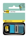 Cumpara ieftin Index Clasic Post-it 25.4 mm x 43.2 mm 50 file in dispenser Index Post-It 3M plastic bleu