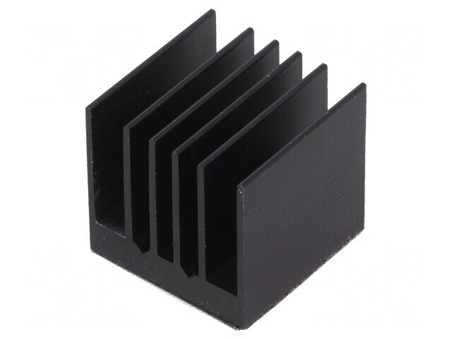 Radiator Extrudat cu Aripioare BGA Negru 21x21mm
