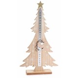 Calendar Advent Mos Craciun lemn multicolor II 24x6x44.5 cm