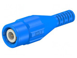 Conector BNC Mamă Albastru Crimpat 5-40&deg;C