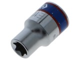 Cap tubulară scurtă Torx&reg; E10 3/8 28mm oţel crom-vanadium KING TONY