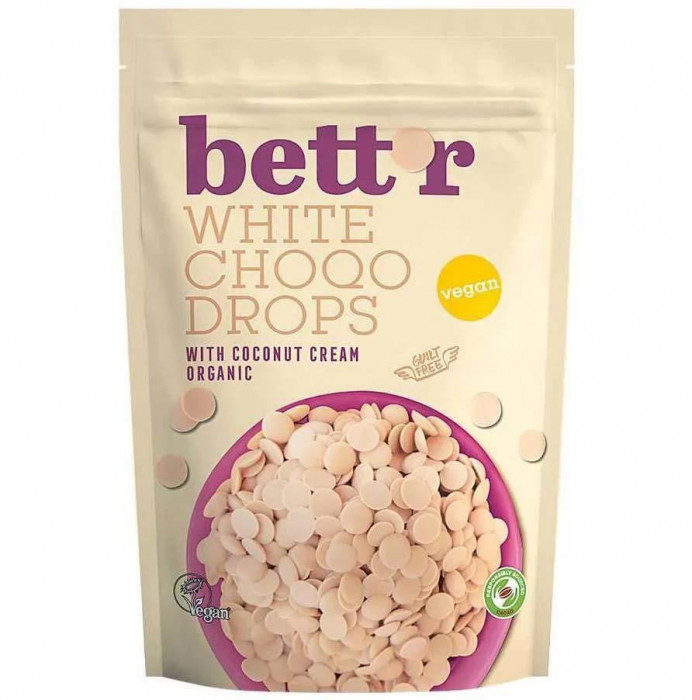 Choco Drops White Ciocolata Alba Eco 200 grame Bett&#039;r