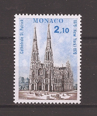 Monaco 1979 - Cea de-a 100-a aniversare a Catedralei Sf. Patrick, New York, MNH