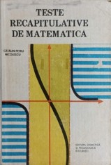 TESTE RECAPITULATIVE DE MATEMATICA-CATALIN PETRU NICOLESCU-282514