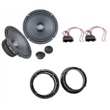 Pachet audio dedicat VW Polo IV 9N cu difuzoare Groundzero FERRUM GZFC 165.2 inele si conectori