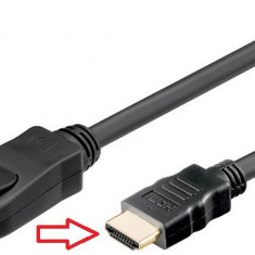 Cablu DisplayPort tata la HDMI A tata 4K UHD 3840x2160P 29Hz contacte aurite