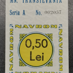 România bilet Navrom Transilvania 0,50 Lei