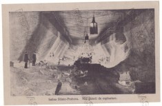 4412 - SLANIC PRAHOVA, Salinity Mine - old postcard, CENSOR - used - 1917