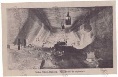 4412 - SLANIC PRAHOVA, Salinity Mine - old postcard, CENSOR - used - 1917 foto